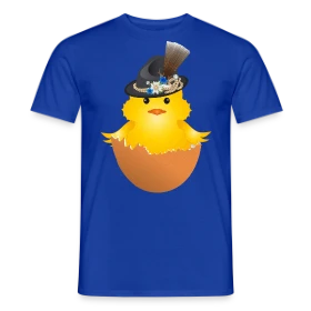 Maquette de T-shirt homme « Adorable Poussin Bavarois en Costume Traditionnel » à imprimer et personnaliser