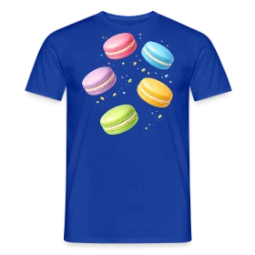 Modèle Macarons Colorés - Douceur Gourmande personnalisé sur T-shirt homme