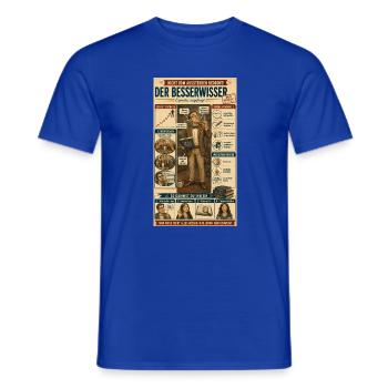 Der Besserwisser – ungefragt kompetent - Männer T-Shirt - Dunkelblau - Vorne - AI Model Male 178 light (178cm)