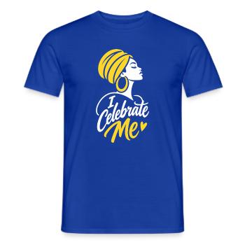 Celebrate Me Afro Queen - Männer T-Shirt - Dunkelblau - Vorne - AI Model Male 178 light (178cm)