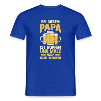 Bière, fête des pères, papa, papa - T-shirt homme - bleu foncé - Devant - AI Model Male 178 light (178cm)