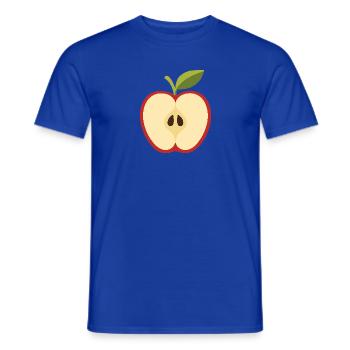 Geteilter Apfel mit Kernen - Männer T-Shirt - Dunkelblau - Vorne - AI Model Male 178 light (178cm)