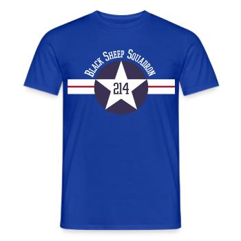 WMF 214 Geschwader - Männer T-Shirt - Dunkelblau - Vorne - AI Model Male 178 light (178cm)
