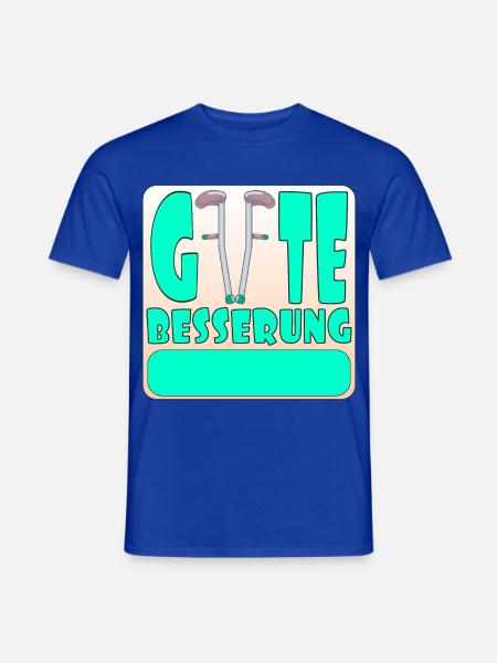Gute Besserung Krankenhaus - Männer T-Shirt - Dunkelblau