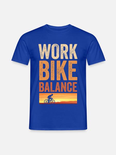 Rennrad Work Bike Balance für Biker - Männer T-Shirt - Dunkelblau