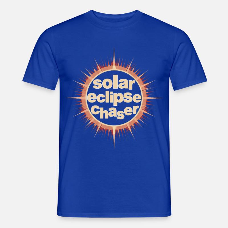 Solar eclipse chaser - Männer T-Shirt - Dunkelblau