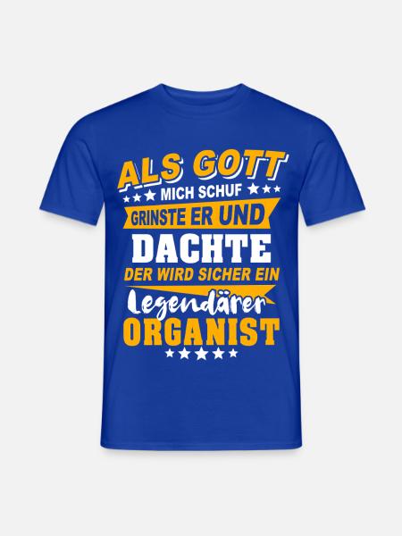 Organist Sprüche - Männer T-Shirt - Dunkelblau
