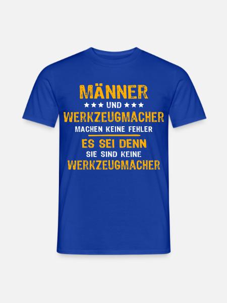 Werkzeugmacher Spruch - Männer T-Shirt - Dunkelblau