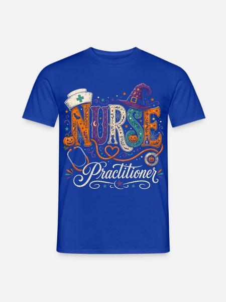 Krankenschwester Krankenpfleger Halloween - Männer T-Shirt - Dunkelblau