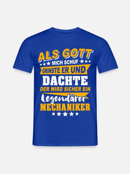 Mechaniker Sprüche - Männer T-Shirt - Dunkelblau