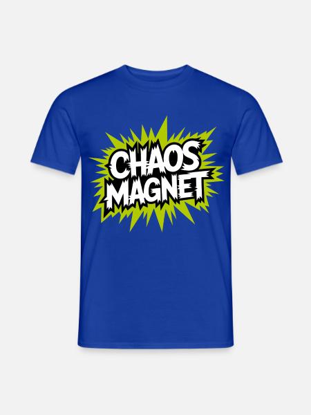 Chaos Magnet Comic Explosion - Männer T-Shirt - Dunkelblau