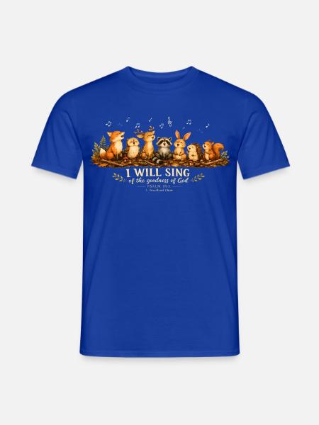 Psalm 89 Waldtiere - Männer T-Shirt - Dunkelblau
