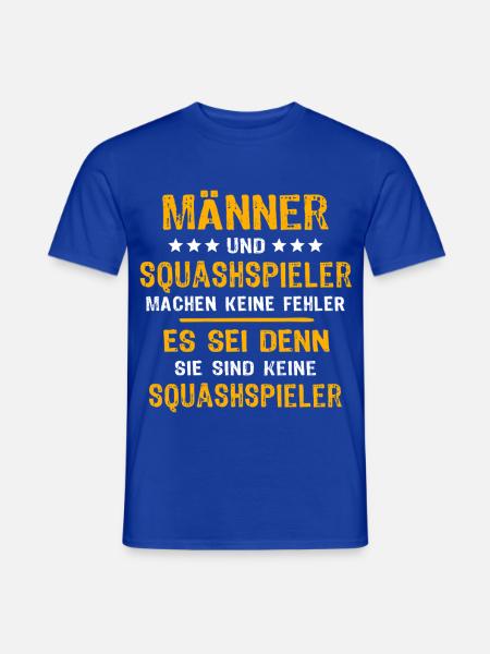 Squashspieler Squash - Männer T-Shirt - Dunkelblau