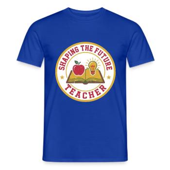 Lehrer gestaltet das zukünftige Geschenk der Vintage School - Männer T-Shirt - Dunkelblau - Vorne - AI Model Male 178 light (178cm)