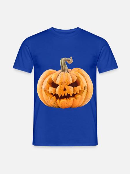 Pumpkin Halloween - Männer T-Shirt - Dunkelblau