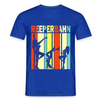 Reeperbahn Vintage Hamburg Striper St Pauli - Männer T-Shirt - Dunkelblau - Vorne - AI Model Male 178 light (178cm)