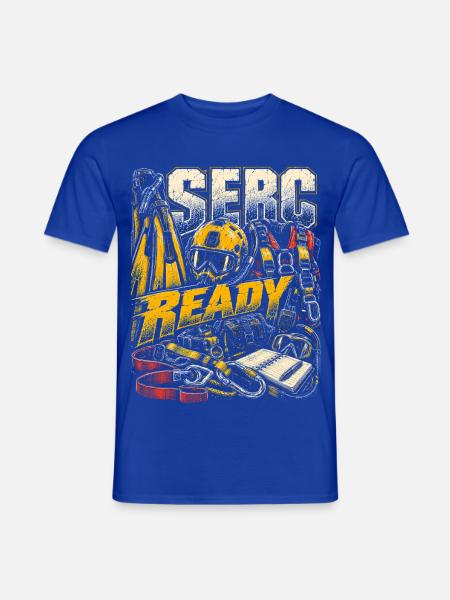 Rettungsschwimmer Wasserrettung SERC Ready - Männer T-Shirt - Dunkelblau