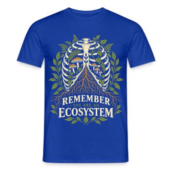Denk daran, du bist ein Ökosystem - Männer T-Shirt - Dunkelblau - Vorne - AI Model Male 178 light (178cm)
