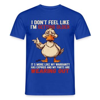 Ente mit Garantie-Witz - Männer T-Shirt - Dunkelblau - Vorne - AI Model Male 178 light (178cm)