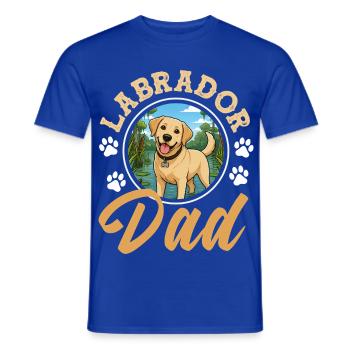 Labrador Hund Lustiges Schlafshirt Hunde Geschenk - Männer T-Shirt - Dunkelblau - Vorne - AI Model Male 178 light (178cm)