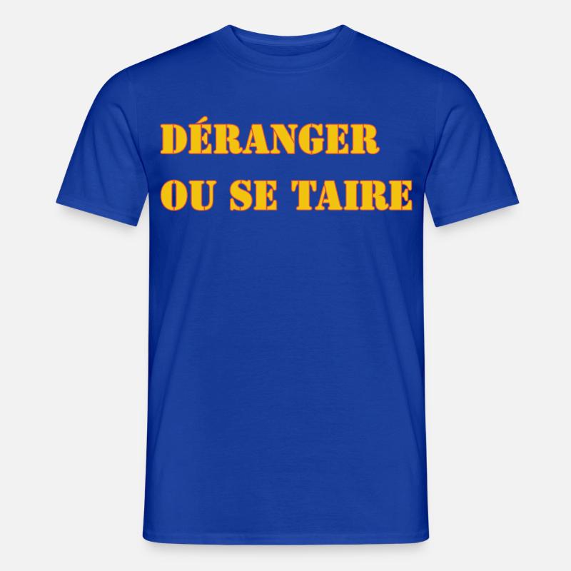 STÖREN ODER SCHWEIGEN. - Männer T-Shirt - Dunkelblau