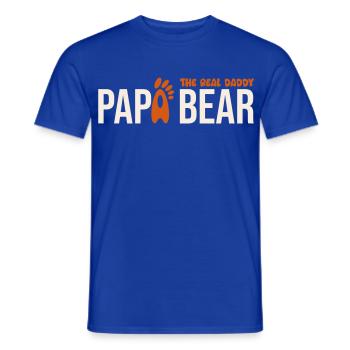 Papa Bear: El Real Papá - Männer T-Shirt - Dunkelblau - Vorne - AI Model Male 178 light (178cm)