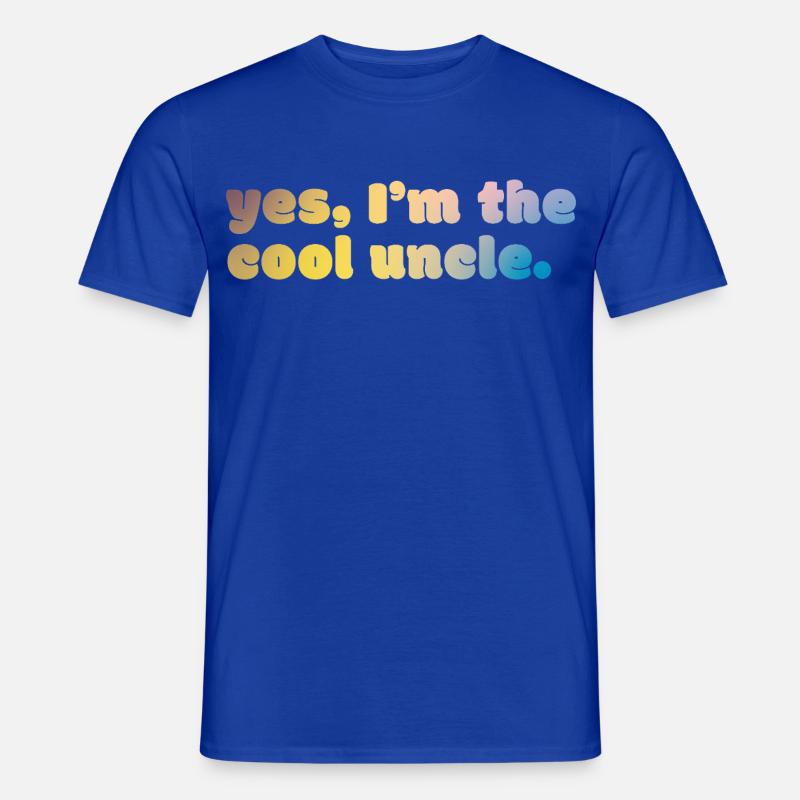 Cool Uncle Statement - Männer T-Shirt - Dunkelblau