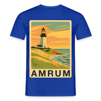 Amrum - Männer T-Shirt - Dunkelblau - Vorne - AI Model Male 178 light (178cm)