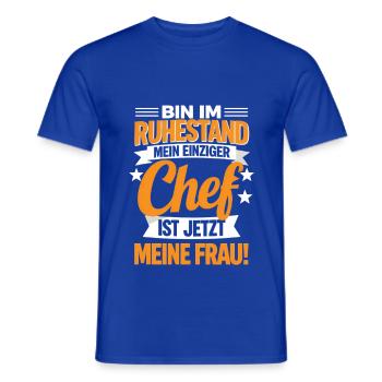 Pensionär Rentenalter Ende Gelände Geschenk 2025 - Männer T-Shirt - Dunkelblau - Vorne - AI Model Male 178 light (178cm)