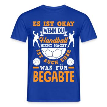 Handball Handballer Handball Trainer Fan Geschenk - Männer T-Shirt - Dunkelblau - Vorne - AI Model Male 178 light (178cm)