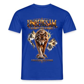 Unyielding – Step by Step - Männer T-Shirt - Dunkelblau - Vorne - AI Model Male 178 light (178cm)