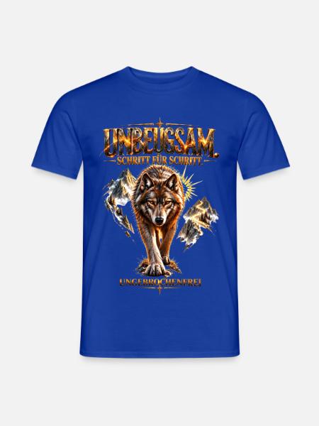 Unyielding – Step by Step - Männer T-Shirt - Dunkelblau
