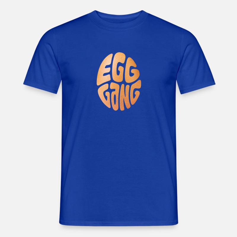 König der Eiertextur - Männer T-Shirt - Dunkelblau