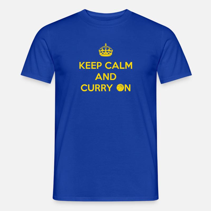 Keep Calm and Curry On - Men's T-shirt - majorelle blue