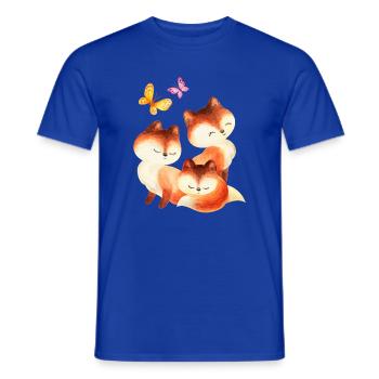 Wasserfuchs Trio - Men's T-Shirt - majorelle blue - Front - AI Model Male 178 light (178cm)