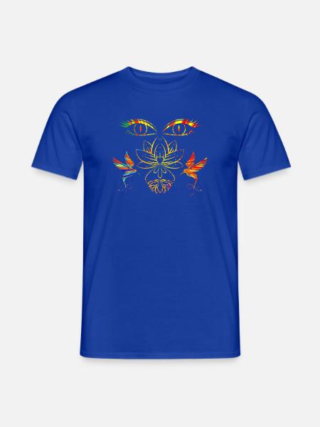 Zen face - Men's T-Shirt - majorelle blue