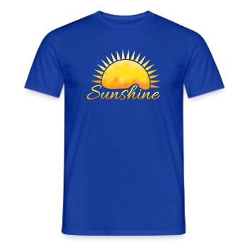 Sunshine - Men's T-Shirt - majorelle blue - Front - AI Model Male 178 light (178cm)