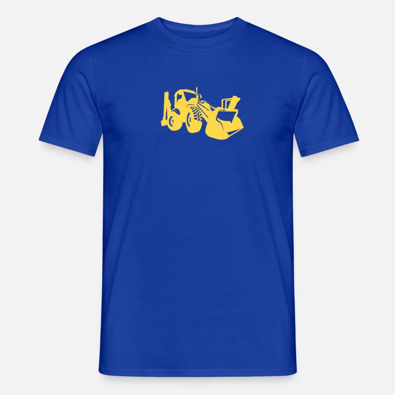 Baggerfahrer Radlader Bagger - Männer T-Shirt - Dunkelblau