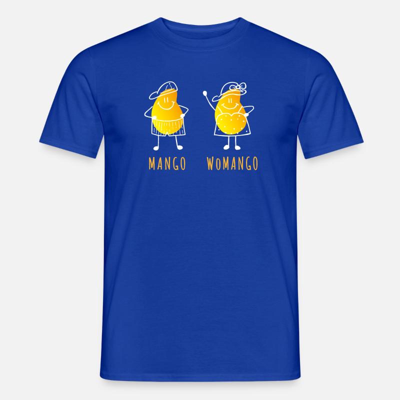 Mango - Womango - Pun, Puns - Men’s T-shirt - majorelle blue