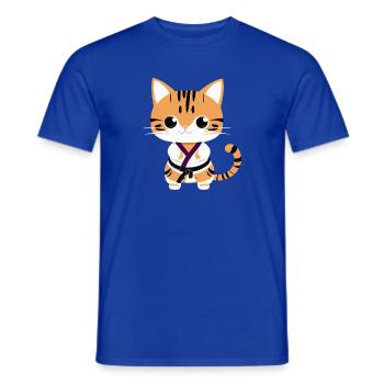Chatons de karaté - T-shirt homme - bleu foncé - Devant - AI Model Male 178 light (178cm)