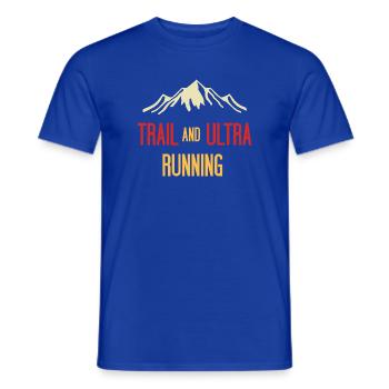 Trail et Ultra Running - T-shirt homme - bleu foncé - Devant - AI Model Male 178 light (178cm)