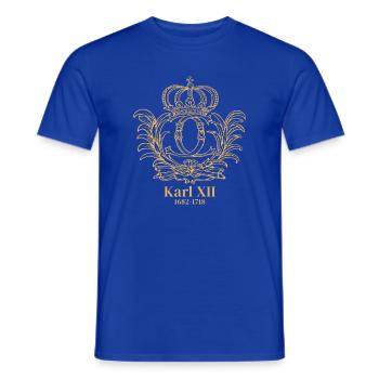 Karl XII - Monogramme - T-shirt homme - bleu foncé - Devant - AI Model Male 178 light (178cm)