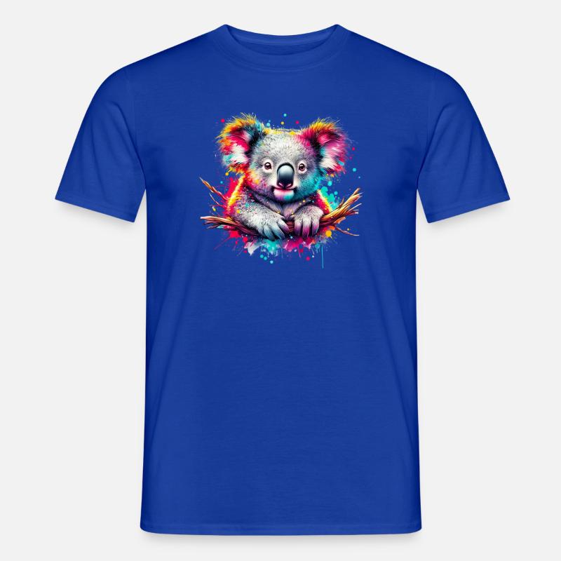 Koala - Männer T-Shirt - Dunkelblau
