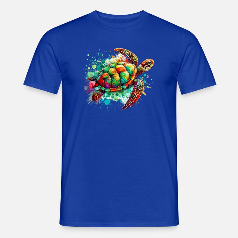 Turtle - Men's T-Shirt - majorelle blue