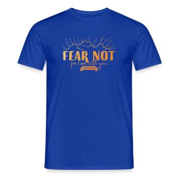 Fear not for I am with you - Männer T-Shirt - Dunkelblau - Vorne - AI Model Male 178 light (178cm)