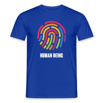 LGBTQ Pride Month - Human Being - Men's T-Shirt - majorelle blue - Front - AI Model Male 178 light (178cm)