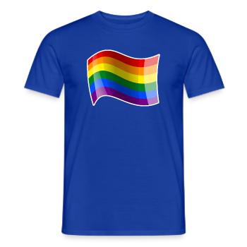 Rainbow Wave Energy Shimmer - Men's T-Shirt - majorelle blue - Front - AI Model Male 178 light (178cm)