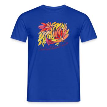 L’âme s’épanouit dans la joie - Sonja Ariel von Staden - T-shirt homme - bleu foncé - Devant - AI Model Male 178 light (178cm)