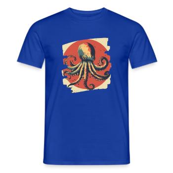 Pieuvre Pieuvre - T-shirt homme - bleu foncé - Devant - AI Model Male 178 light (178cm)