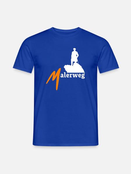 Sächsische Schweiz Malerweg Elbsandsteingebirge - Männer T-Shirt - Dunkelblau